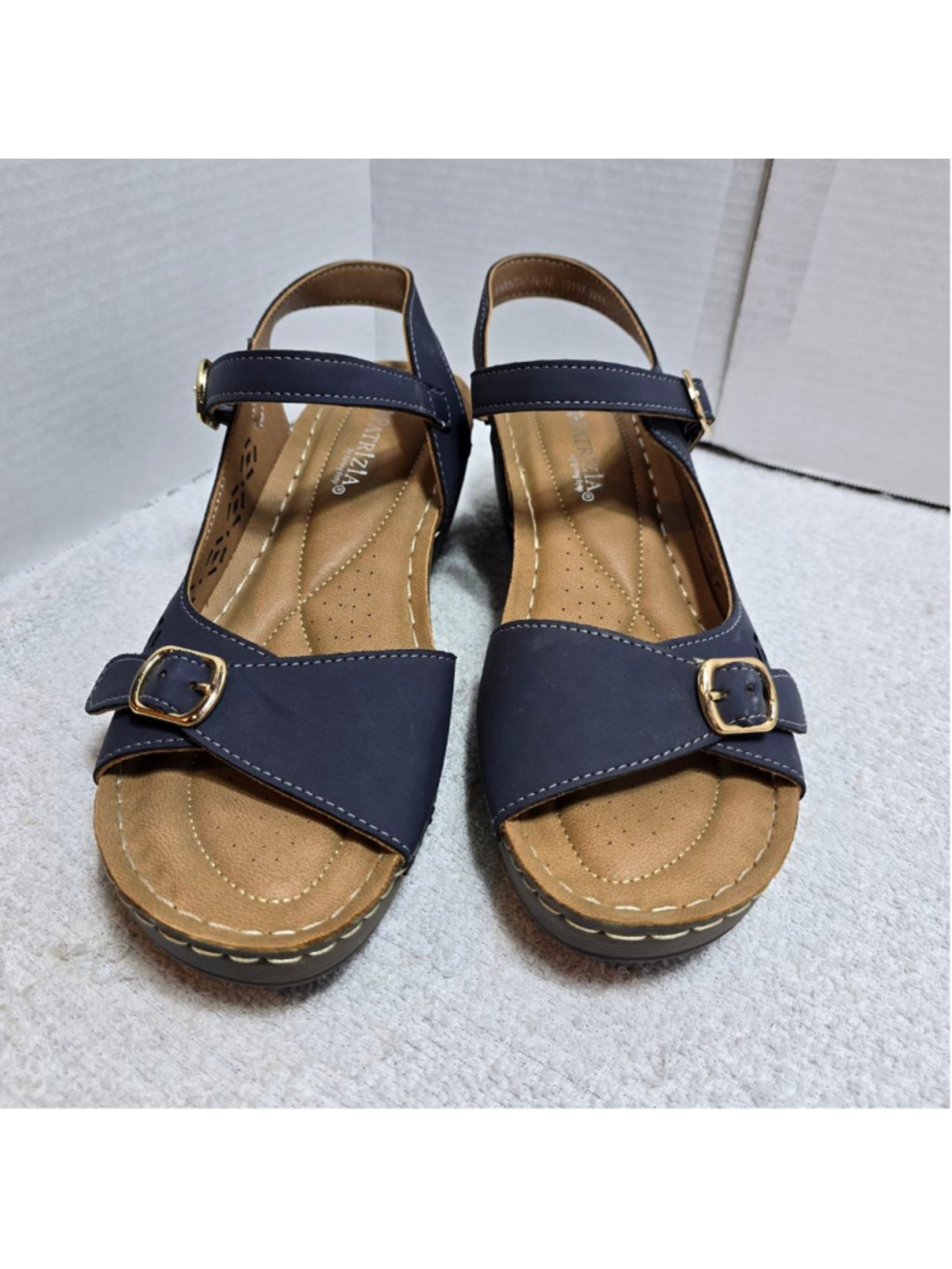 Women's Patrizia by Spring Step Navy Sandals Size 10